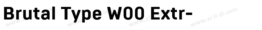 Brutal Type W00 Extr字体转换 Brutal Type W00 Extr字体转换